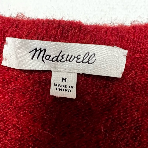 Madewell Raspberry Open Front Cardigan Size M - Picture 10 of 10